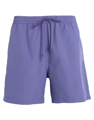 Shop Carhartt Man Swim Trunks Purple Size S Polyester