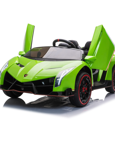 Shop Freddo Lamborghini Veneno 2 Seater Ride-on Car In Green