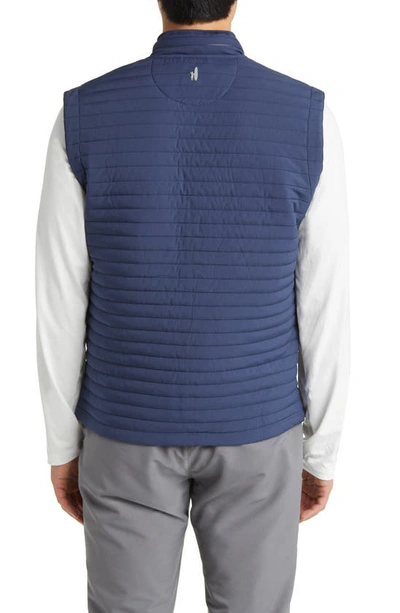 Johnnie-o Crosswind Quilted Performance Vest In Wake