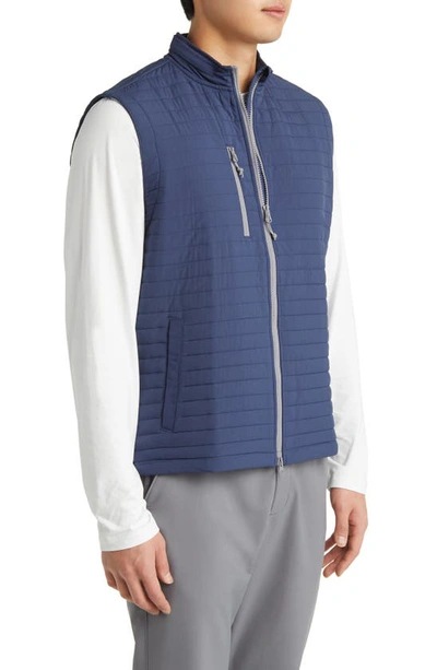 Johnnie-o Crosswind Quilted Performance Vest In Wake