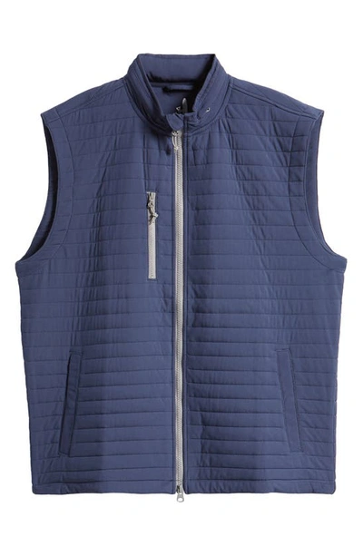 Shop Johnnie-o Crosswind Quilted Performance Vest In Wake