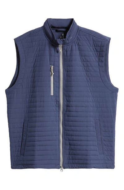 Johnnie-o Crosswind Quilted Performance Vest In Wake