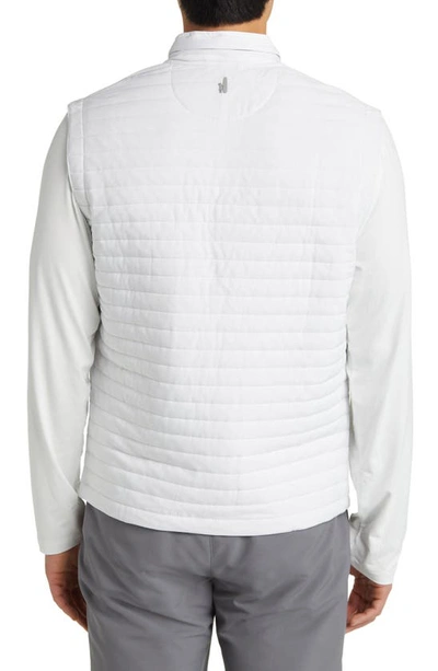 Shop Johnnie-o Crosswind Quilted Performance Vest In White