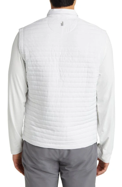 Johnnie-o Crosswind Quilted Performance Vest In White