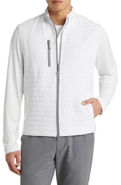 Shop Johnnie-o Crosswind Quilted Performance Vest In White
