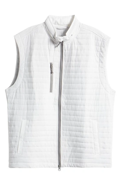 Johnnie-o Crosswind Quilted Performance Vest In White