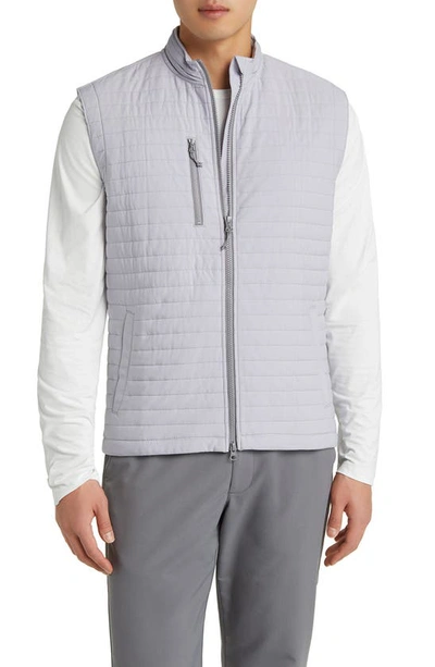 Shop Johnnie-o Crosswind Quilted Performance Vest In Seal