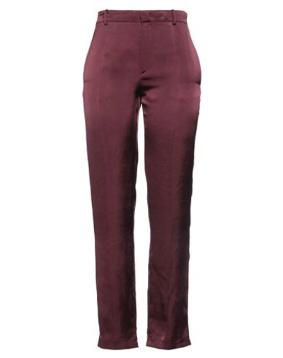 Shop N°21 Woman Pants Burgundy Size 2 Cupro In Red