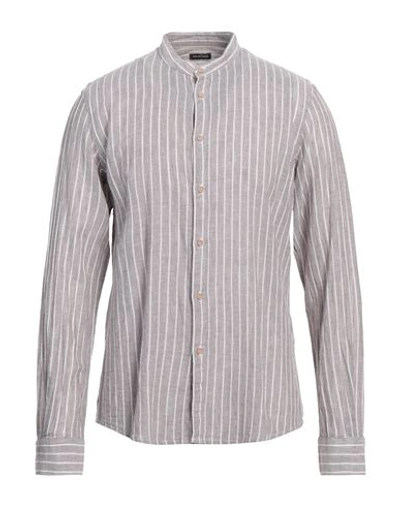 Shop Why Not Brand Man Shirt Khaki Size L Linen, Cotton In Beige