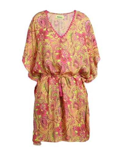 Shop 4giveness Woman Cover-up Acid Green Size Onesize Viscose