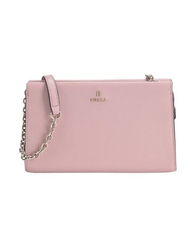 Shop Furla Camelia Mini Crossbody Woman Cross-body Bag Pink Size - Soft Leather