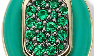 Shop Cast The Stone Charm In Emerald