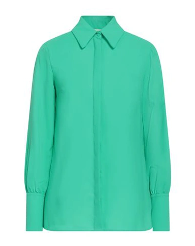Shop Kate By Laltramoda Woman Shirt Green Size 12 Polyester