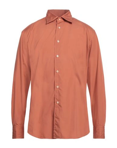 Caliban Man Shirt Camel Size 15 ¾ Cotton In Beige
