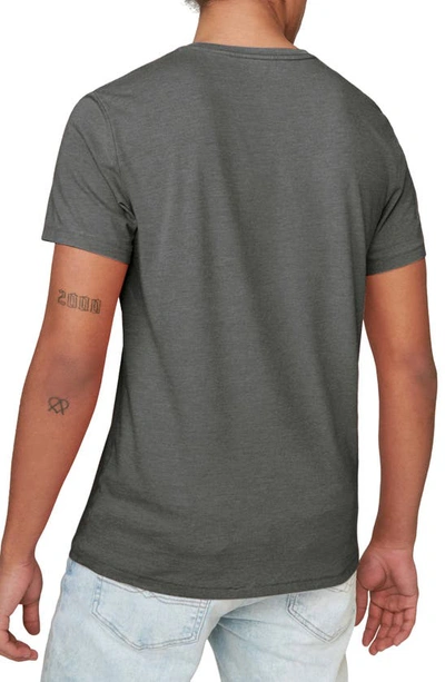 Lucky Brand Venice V-neck Burnout T-shirt In Jet Black