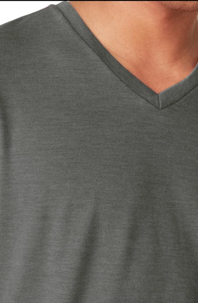 Lucky Brand Venice V-neck Burnout T-shirt In Jet Black