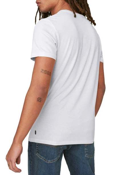 Lucky Brand Venice V-neck Burnout T-shirt In Bright White