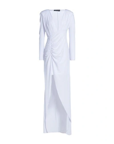 Shop Alberto Audenino Woman Midi Dress Light Grey Size S Polyester, Elastane