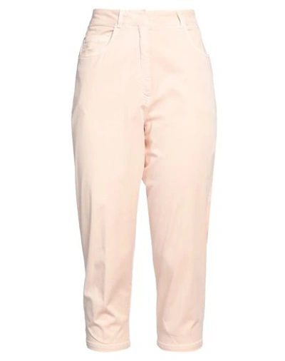 Shop Fabiana Filippi Woman Pants Light Pink Size 8 Cotton, Elastane