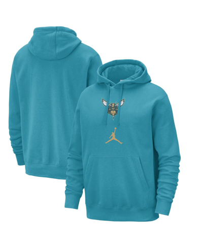 Shop Nike Men's  Teal Charlotte Hornets 2023/24 City Edition Essential Club Pullover Hoodie