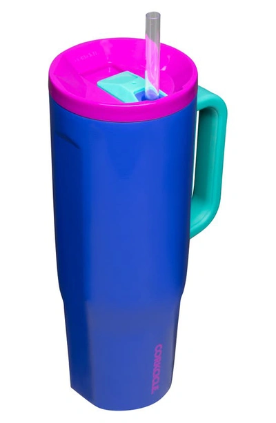 Corkcicle Cruiser 40-ounce Insulated Tumbler With Handle In 80s Windbreaker