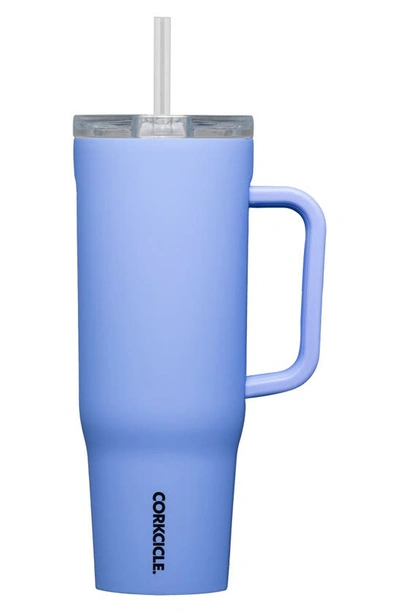 Shop Corkcicle Cruiser 40-ounce Insulated Tumbler With Handle In Periwinkle