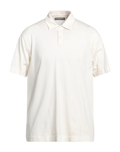Shop Daniele Fiesoli Man Polo Shirt Ivory Size L Cotton In White
