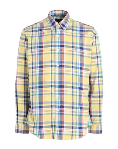 Shop Polo Ralph Lauren Man Shirt Yellow Size L Cotton