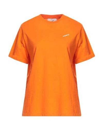 Shop Coperni Woman T-shirt Orange Size S Cotton