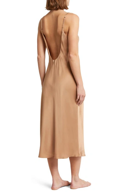 Lunya Women's Bias-cut Silk Slip Nightgown In Hushed Tan