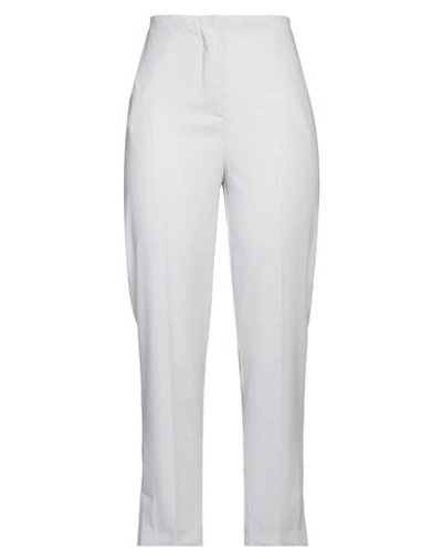 Shop Patrizia Pepe Woman Pants Light Grey Size 8 Polyester, Elastane