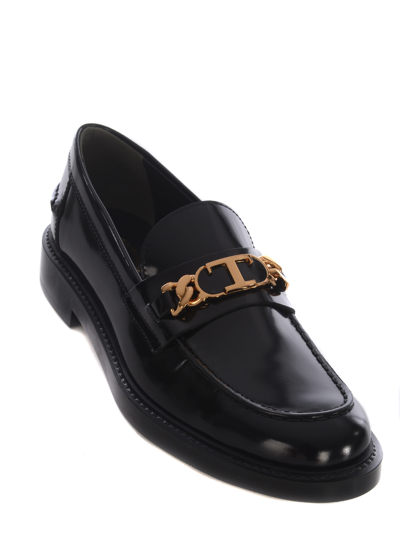 Tod's Leather Loafers Gold-tone Hardware