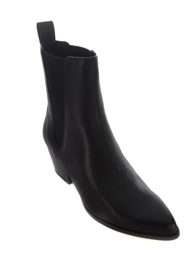 Michael Kors Kinlee Leather And Stretch Knit Ankle Boot