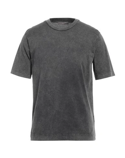 Shop Daniele Fiesoli Man T-shirt Lead Size S Cotton In Grey
