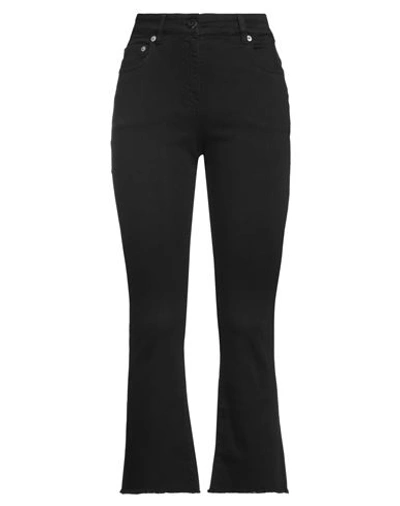 Shop Semicouture Woman Pants Black Size 28 Cotton, Elastomultiester, Elastane