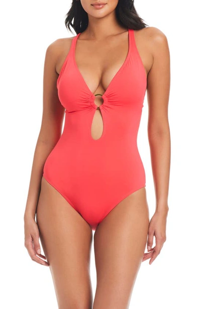 Shop Bleu By Rod Beattie Ring Me Up One-piece Swimsuit In Shortcake