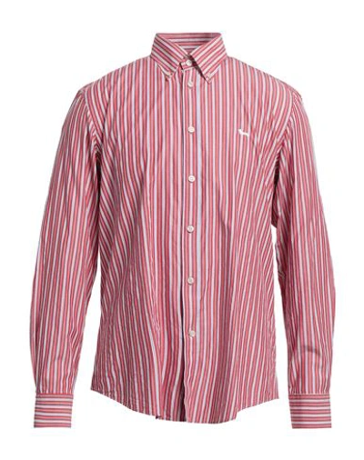 Shop Harmont & Blaine Man Shirt Red Size Xxl Cotton, Modal