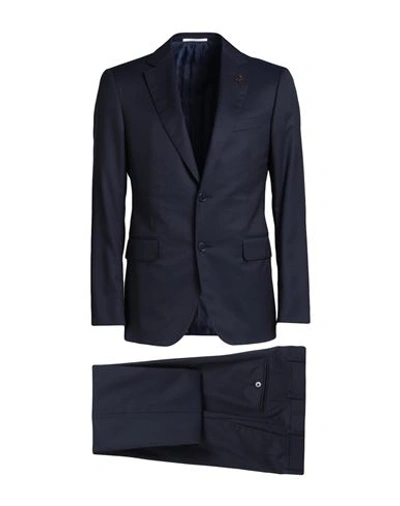Shop Pal Zileri Man Suit Midnight Blue Size 36 Wool
