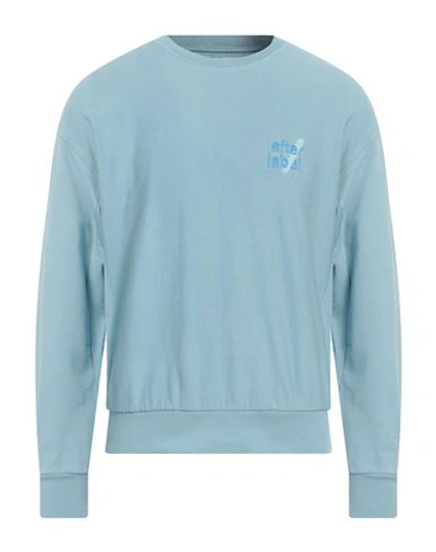 Shop Afterlabel Man Sweatshirt Sky Blue Size M Cotton
