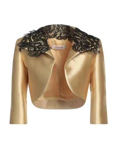 Mischalis Atelier Woman Blazer Yellow Size 2 Polyester, Acetate In Yellow