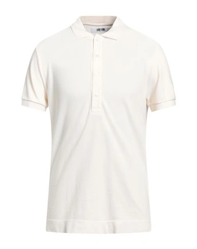 Shop Mauro Grifoni Grifoni Man Polo Shirt Ivory Size 38 Cotton In White