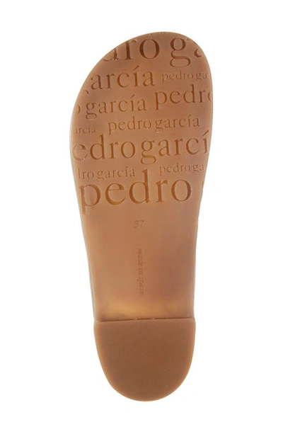 Shop Pedro Garcia Lexia Platform Slide Sandal In Rose Gold Nappa Lame