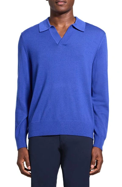 Shop Theory Briody Novo Merino Wool Blend Sweater In Lupine