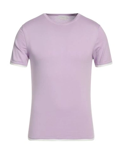Shop Daniele Fiesoli Man Sweater Lilac Size Xl Cotton In Purple