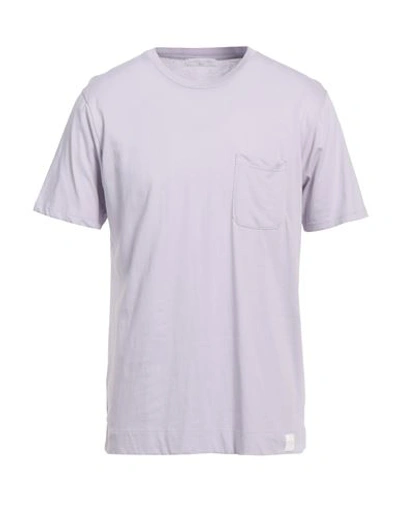 Shop Daniele Fiesoli Man T-shirt Lilac Size Xl Cotton In Purple