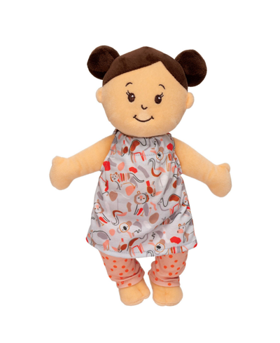 Shop Manhattan Toy Company Wee Baby Stella Peach 12" Soft Toy Baby Twin Dolls In Multi