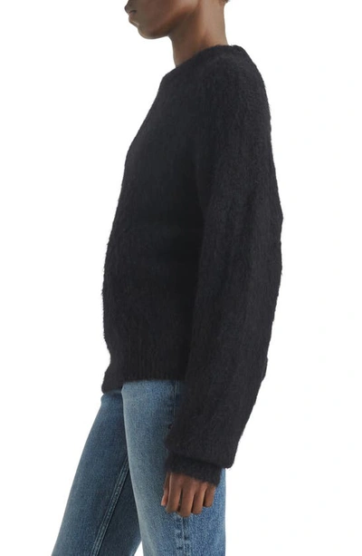 Shop Rag & Bone Lani Wool & Mohair Blend Sweater In Black