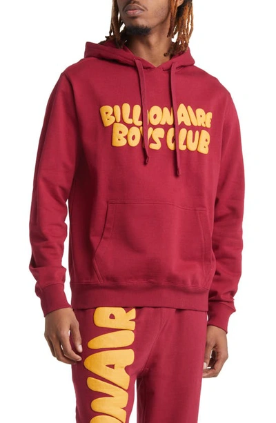 Shop Billionaire Boys Club Contact Oversize Hoodie In Rumba Red