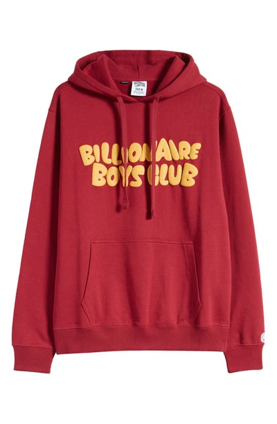 Shop Billionaire Boys Club Contact Oversize Hoodie In Rumba Red
