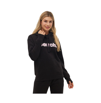 Shop Bench Dna Women's Tealy Outline Logo Hoodie In Black